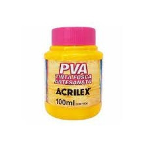 TINTA PLASTICA 100ML 505/AMARELO OURO - ACRILEX -UN