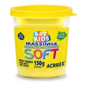 MASSA MODELAR 150G ACRILEX 102/AMARELO - UN
